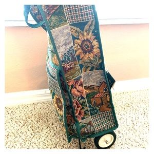 Farm Theme Craft Tote with Wheels